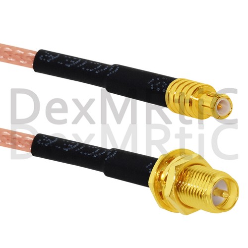Przedłużacz SMA męski żeński do MCX prosty kąt prosty RG316 pigtail 15cm - Zdjęcie 6 z 12