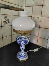 Tischleuchte Lampe Wei&szlig;, Nachttischlampe, Metall mit Muster