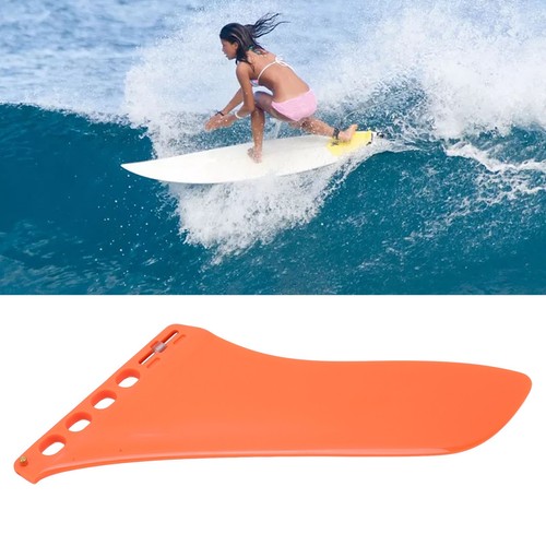 Surfboard Single Fin PVC Surf Tail Fin Special Shaped Balanced Rudder Orange ZZ - Picture 4 of 12