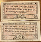 2 NOTE LOT MILITARY PAYMENT CERTIFICATE 5 & 25  CENTS SERIES 461 — photo 2