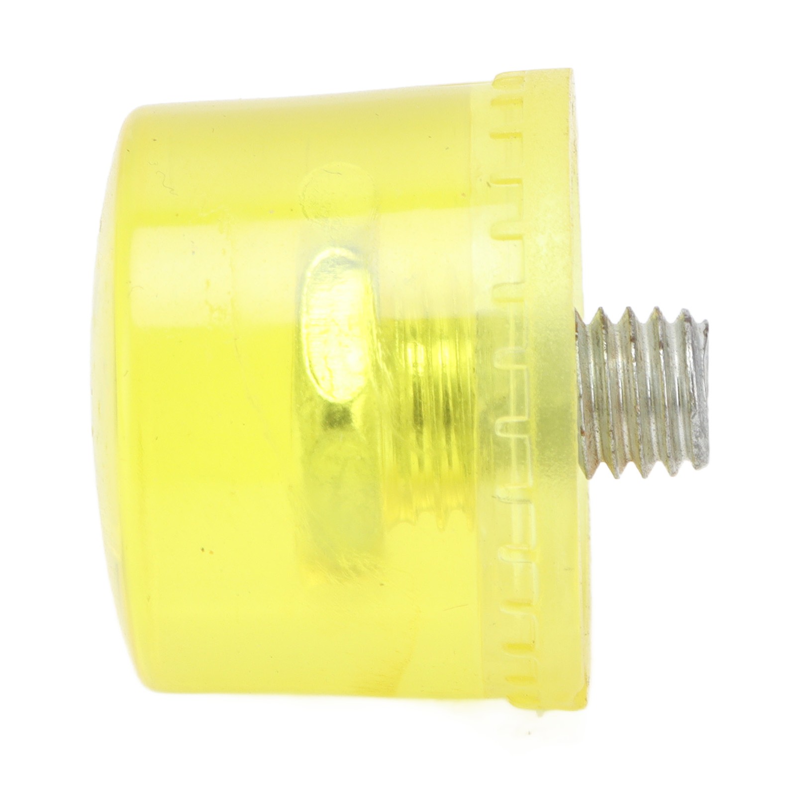 5Pcs Rubber Hammer Head Replacement M8x1 Soft Transparent Yellow Striking Tip Ac