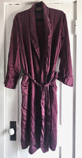 Vtg 1950s STATE O MAINE robes 100 silk Mens Sz M burgundy red