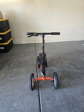 Orange Portable All Terrain Knee Walker Aluminum Frame With Hand Brake.