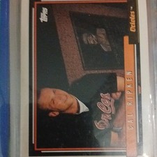 Topps 1992 Cal Ripken #40 Baltimore Orioles Major League Baseball Card