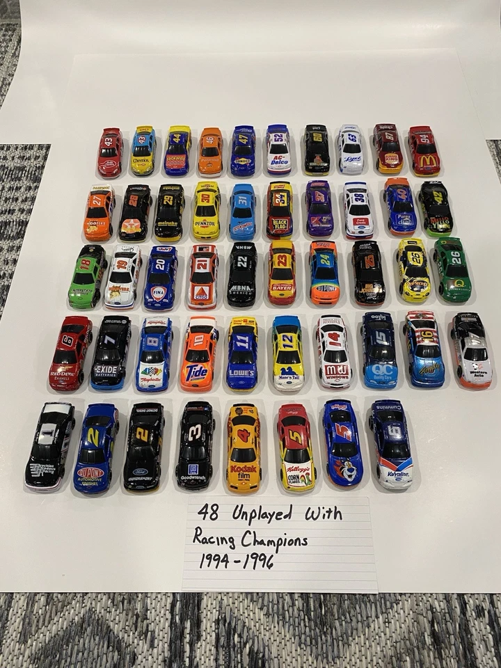48 Racing Champions Black Window Cars from 1994-96. Some are Rare, with Car Case - Image 2 of 4