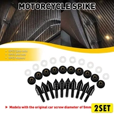 2X USA CNC Windscreen Windshield Motorcycle Spike Bolt Kit Wind screen Bolts Scr