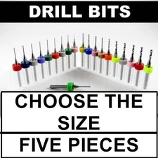 Carbide Drill Bits - You Choose the Size - FIVE Pieces per Quantity (LU)
