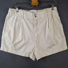 Denizen Levis Loose A-Line Shorts Womens 10 W30 White Denim Cotton Jean Short