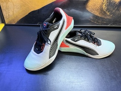 Puma Fuse 4.0 White Mint Red Black Training Shoes Mens 11 311733-04