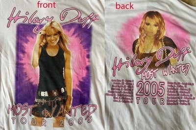 Vintage Hilary Duff 2005 Tour T-Shirt Unisex Cotton Tee Size S To 4XL CS441