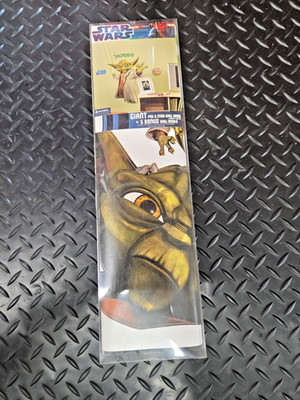 Star Wars YODA Giant Peel & Stick Wall Decal + 5 Wall Decals #1151