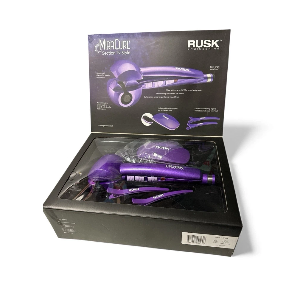 Rusk Engineering Miracurl Section N Style ♡ Special Purple Ed Hair Curl Barrel - image 4 of 4