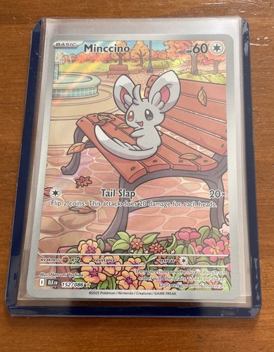 Minccino 152/086 Black Bolt Illustration Rare Pokémon Card NM English