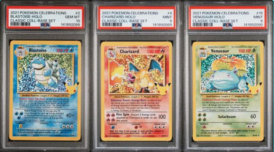 SEQUENTIAL PSA 10 9 9 BLASTOISE 2 CHARIZARD 4 VENUSAUR
