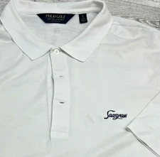Sawgrass RALPH LAUREN Polo Golf Shirt Wicking Mens XLarge Solid White XL