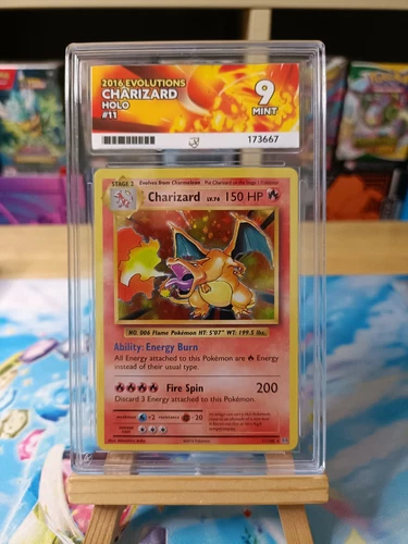 Charizard 11/108 Holo Evolutions ACE Label 9 Rare Pokémon Card 2016