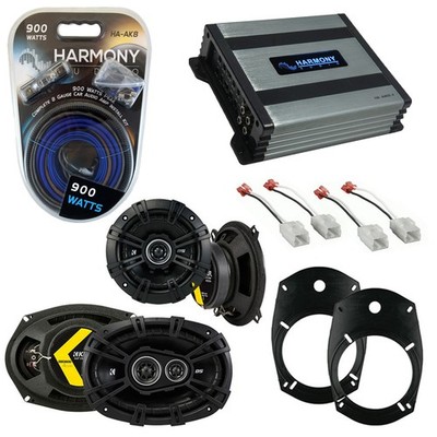 Fits Dodge Ram Truck 1500 2002-2008 Factory Speaker Upgrade DS & HA-A400.4 Amp
