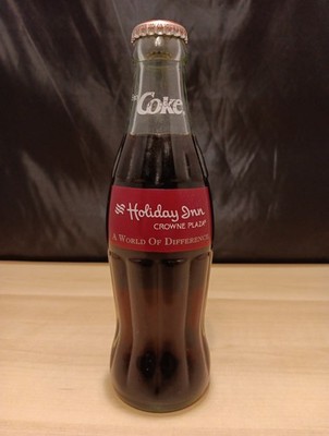 Holiday Inn Crowne Plaza A World Of Difference Coke Coca-Cola 8 Oz Bottle 