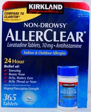 Kirkland Signature Non-Drowsy AllerClear Antihistamine 10 mg., 365 Tablets