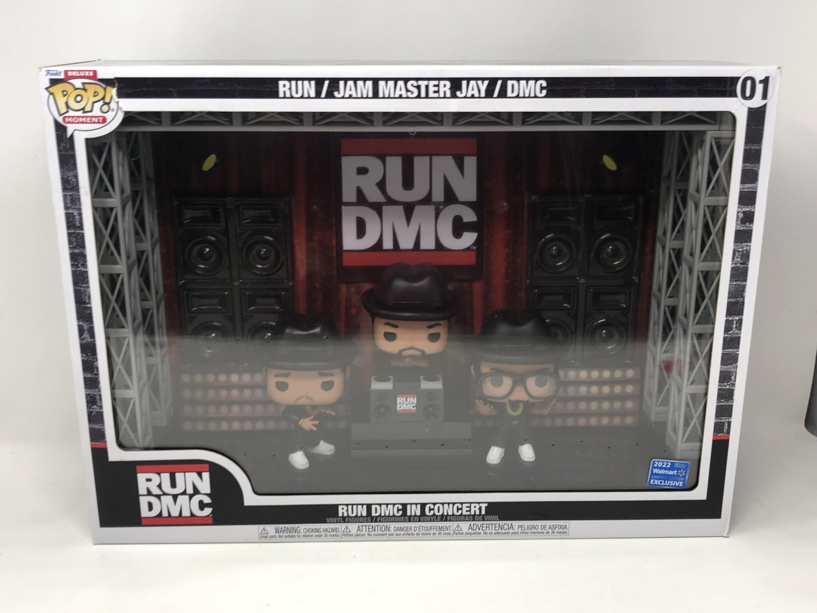 Funko Deluxe Pop! Moment Run Dmc In Concert Damaged Box See Pics