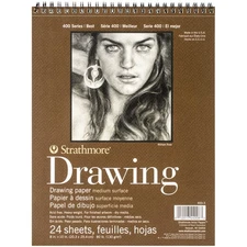Strathmore Medium Drawing Spiral Paper Pad 8"X10" 24 Sheets