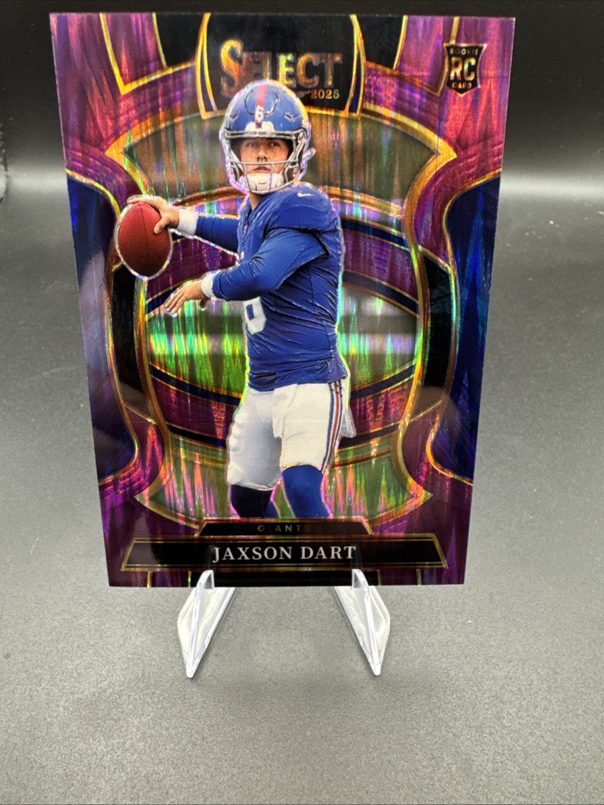 2025 Select Jaxson Dart Purple Shock #93 Prizm 161/699!! Concourse Giants!! RC!!