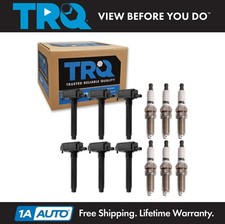 TRQ Ignition Coil & Iridium Spark Plug Kit Se...