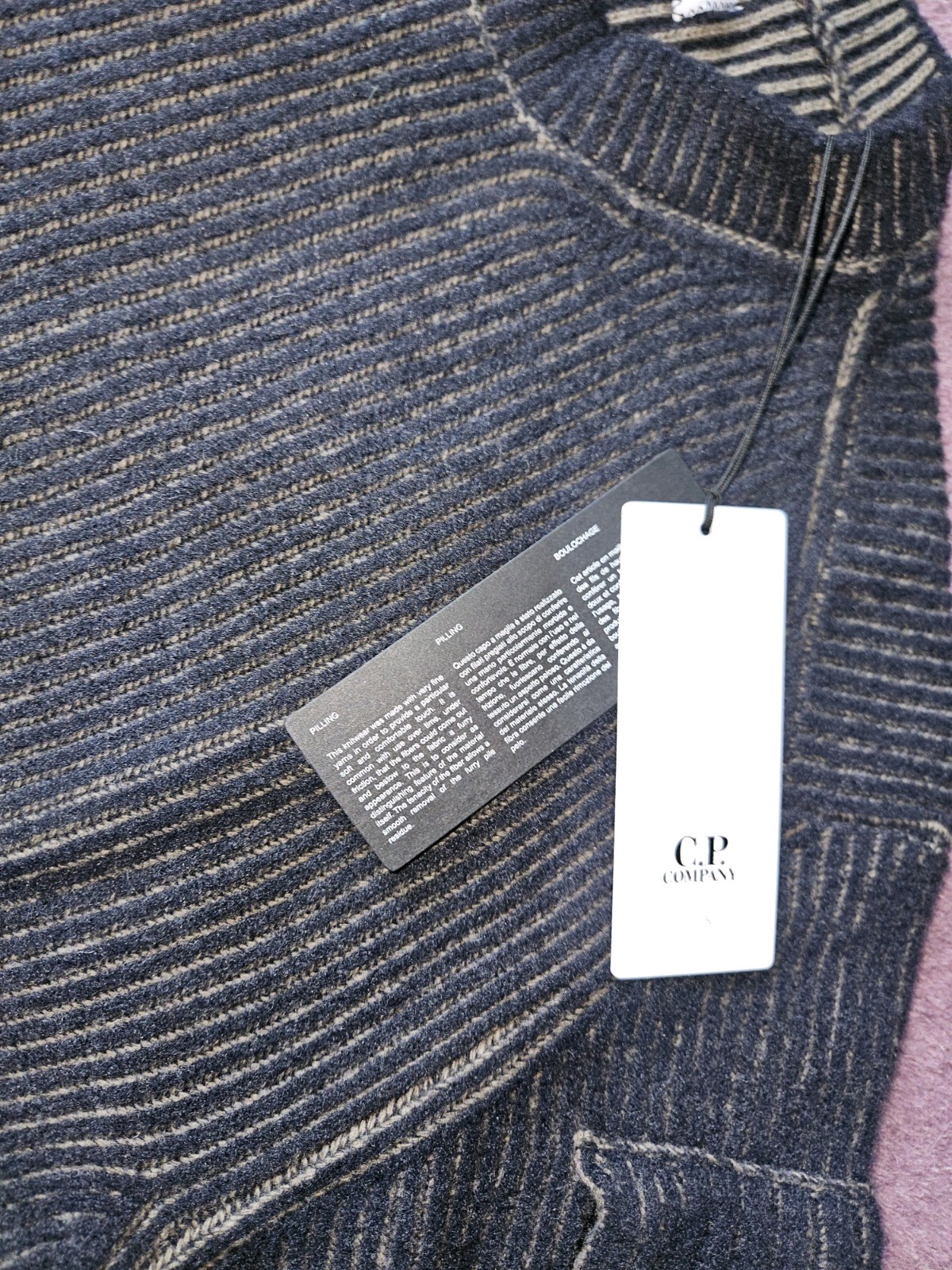 cp company Knitwear Walnut Medium Mens RRP £295 #S183 image 6
