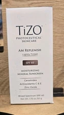 TIZO Potoceutical AM Replenish Lightly Tinted Sunscreen Lotion SPF 40 - 1.75oz