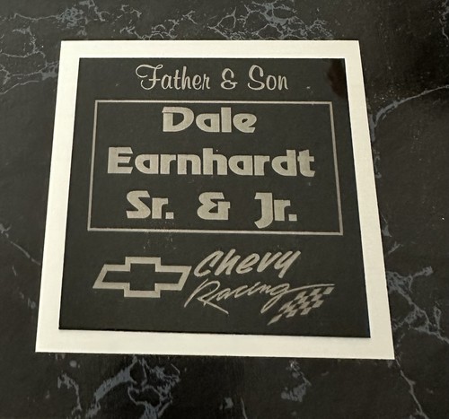 Earnhardt Sr. and Jr. 15 x 12" Plaque “Father & Son - Bild 3 von 4