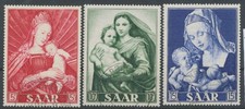 Saar Michel No. 351 - 353 gestempelt