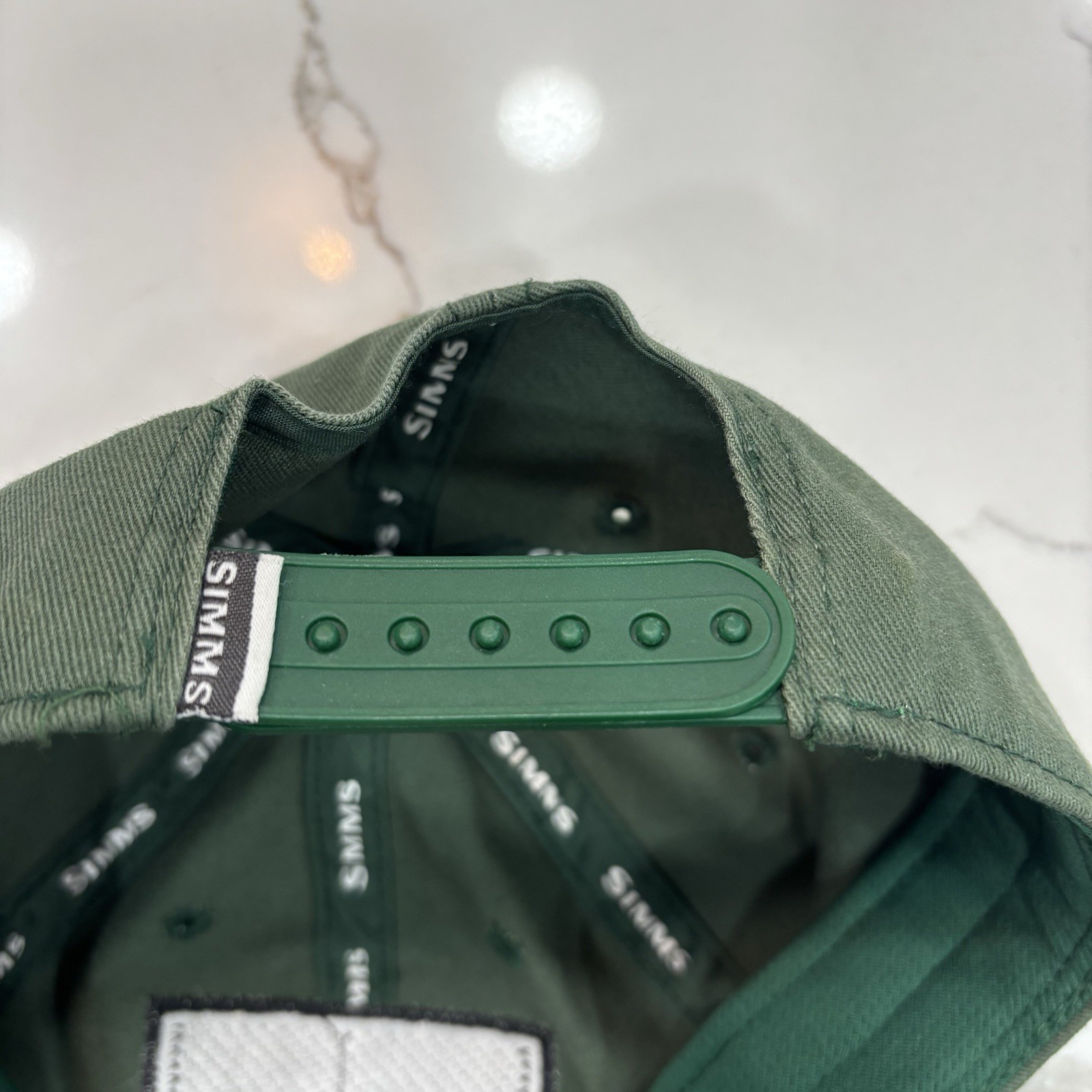 Simms Fishing Hat Single Haul Hat Cap Adjustable Green