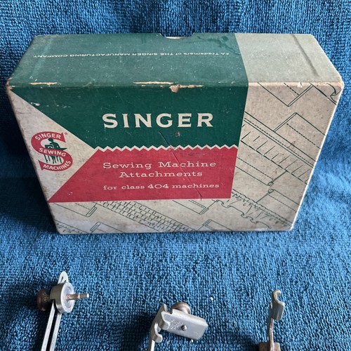 Accesorio de costura Singer de colección (6) piezas 404 máquinas con caja original sin probar - Imagen 8 de 16