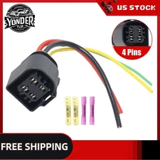 For BMW Pierburg Water Pump CWA400 4 Way Connector Plug Pigtail Harness New