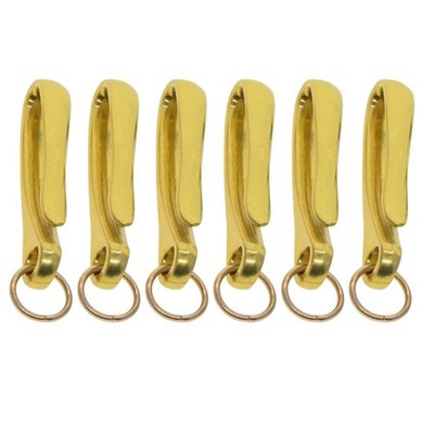 6x Fisch Haken Schlüsselanhänger U-Form Zum Selbermachen Handwerk Brieftasche Halter Geldbörse Lederhandwerk