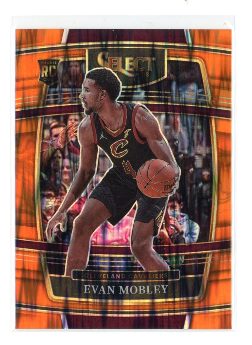2021-22 Panini Select - Concourse Evan Mobley #5 Orange Flash Prizm (RC)