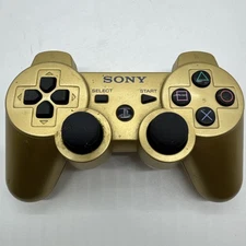 Sony PlayStation 3 PS3 DualShock 3 Gold Wireless Controller CECHZC2U  Tested