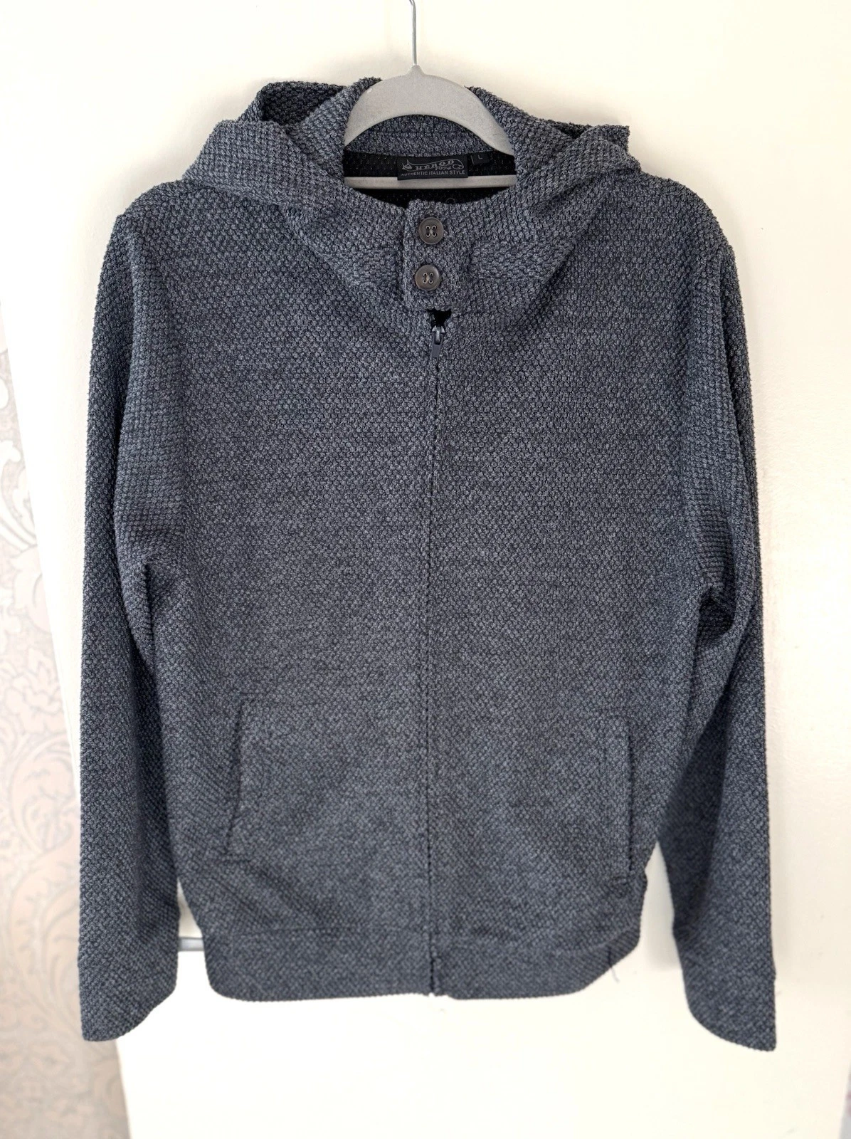 Herod Mens Hooded Tweed Jacket Size L