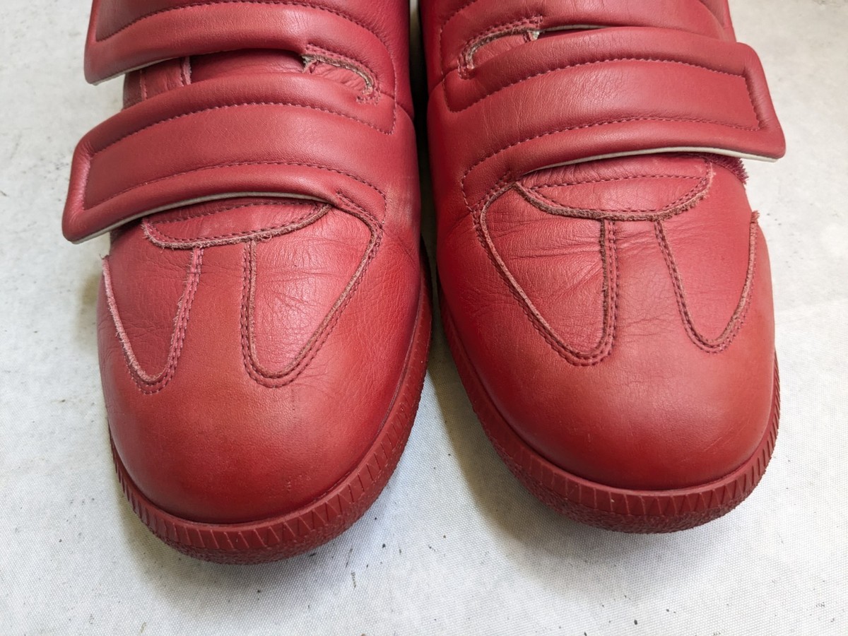 Maison Margiela Clinic Red Men 11 44 Leather Mid Top Sneaker