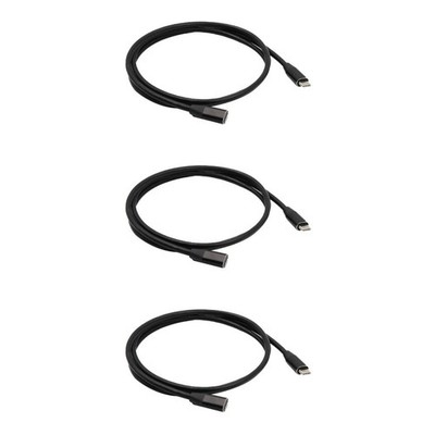  3 Stück 1 Meter Typ-C-Kabel-Extender USB 3.1 USB C-Stecker an weibliches