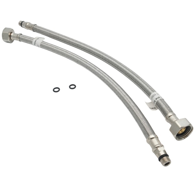 iflo Alessi/Ocana Braided Connector Pipe Tails (Pair) - 485474 - BZG10-1/2""-350