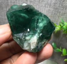 60g Natural Green Fluorite Crystal Specimen Rough Meditation Soothing 86