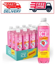 Sparkling Ice STARBURST Strawberry Zero Sugar Flavored Sparkling Water 17 fl Oz