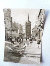 AK Rostock Kröpeliner Straße Tor Kaufhaus Geschäft Camping Artikel DDR Fahne 70