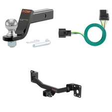 CURT Trailer Hitch Tow Cargo Package, Wiring Harness, #45042 Ball Mount - 13415