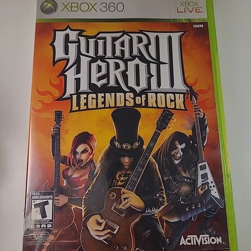 Guitar Hero 3 Legends Of Rock (Xbox 360) - Complete In Box - Tested/Working