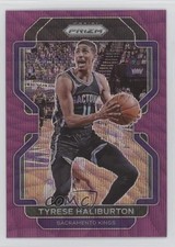 2021-22 Panini Prizm Purple Wave Prizm Tyrese Haliburton #196 0x49