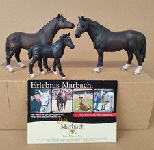 Schleich  Marbach Stute Hengst Fohlen Brandzeichen 82145 - 82142 Sonderedition