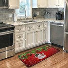 Christmas Kitchen Rugs Runner Red Christmas Snowman 39"x20" — photo 2