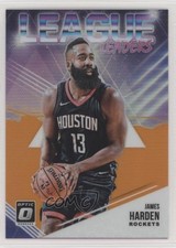 2018 Panini Donruss Optic League Leaders Orange Prizm 28/39 James Harden #1 9o3